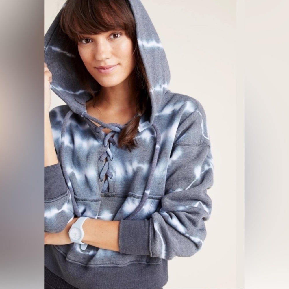 Free People Movement Believer  Tie-Dye Lace-Up Hoodie